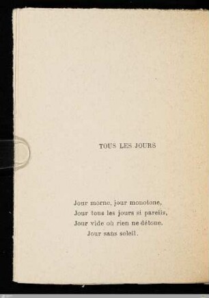Tous les jours
