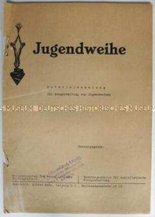 Hektografierte Materialsammlung zur Ausgestaltung von Jugendweihen