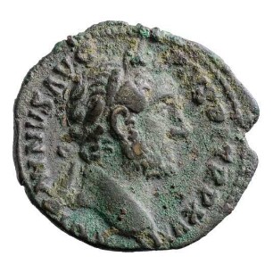 Münze, Denar, 154 - 155 n. Chr.