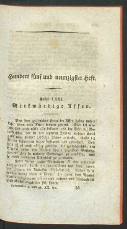Hundert fünf und neunzigster Heft.