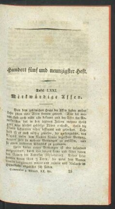 Hundert fünf und neunzigster Heft.