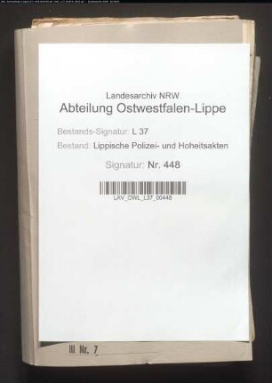 Geleitbriefe, Bd. 1