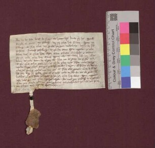 Ritter Egenolf Küchelin von Freiburg gestattet dem Grafen Egino von Freiburg und seinen Erben den Wiederkauf des ihm verpfändeten Hofs zu St. Nikolaus zu Freiburg.