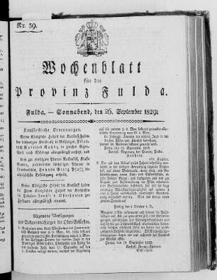 Nr. 39, Ausgabe vom 26. September 1829 [ S. 726/727 fehlt]