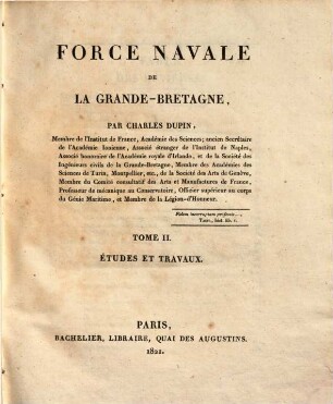 Force navale de la Grande-Bretagne, 2. Études et travaux