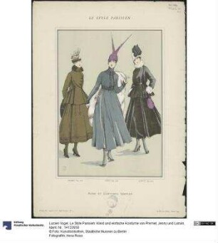 Le Style Parisien: Kleid und einfache Kostüme von Premet, Jenny und Lanvin