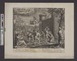 Martyre de Sainct Estienne : Gravé sur le tableau d'Annibal Carache qui est au Cabinet du Roy