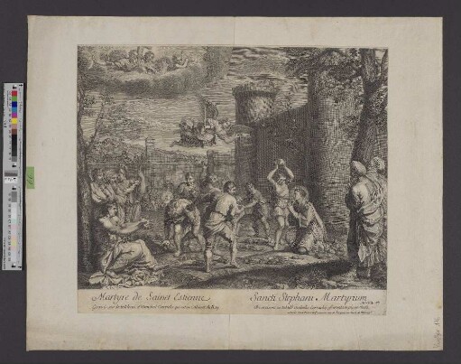 Martyre de Sainct Estienne : Gravé sur le tableau d'Annibal Carache qui est au Cabinet du Roy