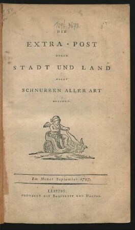 Die Extra-Post Durch Stadt Und Land Macht Schnurren Aller Art Bekannt