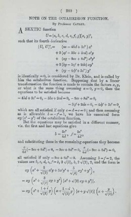Note on the octahedron function.