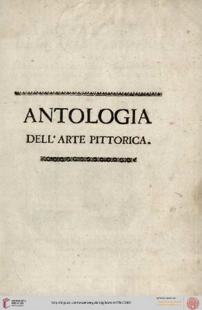 Antologia dell'arte pittorica