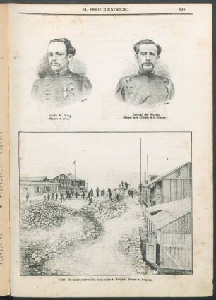 [Retrato de] Adolfo M. King[,] Muerto en Arica.