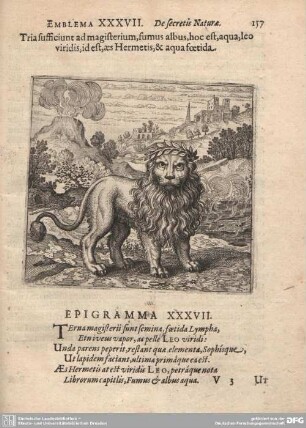 Emblema XXXVII. De secretis Naturae.