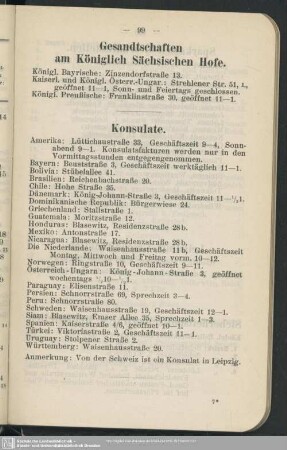 Gesandtschaften am Königlich Sächsischen Hofe