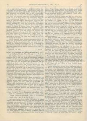 475-481 [Rezension] Balan, Petrus, Monumenta reformationis Lutheranae ex tabulariis S. Sedis secretis. 1521-1525