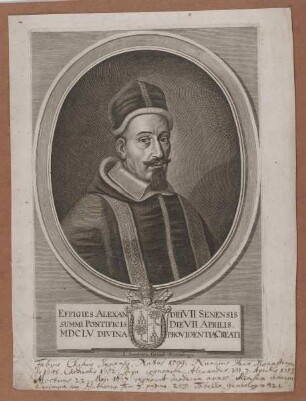 Bildnis des Papst Alexander VII.