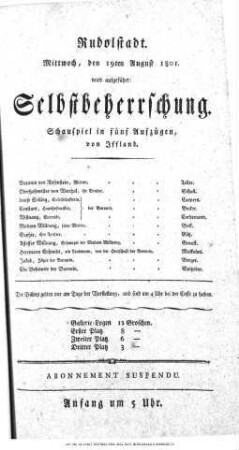 Selbstbeherrschung