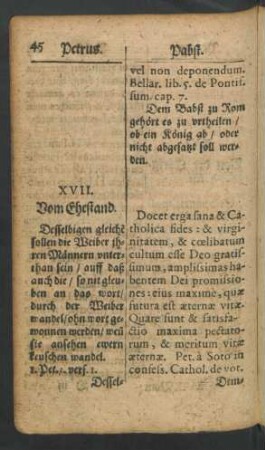 XVII. Vom Ehestand
