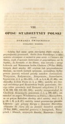 8. Opisu starozytney polski przez Tomasza Swieckiego