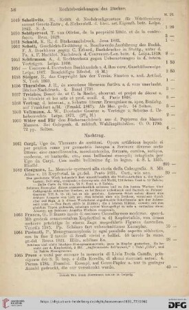 Nachtrag (Nr. 1061 - 1065)