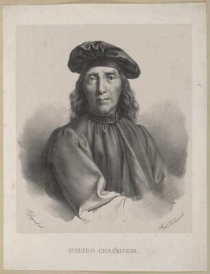 Bildnis des Petrus de Crescentiis