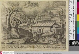 [Gott befiehlt Noah in die Arche einzutreten; Dieu ordonnant à Noé d'entrer dans l'Arche]