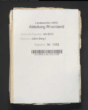 Geleitsbriefe, Aufkündigungen, usw.