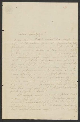 Brief an Wilhelm Hensel : 1857