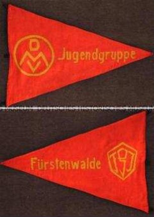 Wimpel der Jugendgruppe des Deutschen Metallarbeiterverbandes