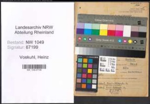 Entnazifizierung Heinz Voskuhl , geb. 27.11.1914 (Zahnarzt)