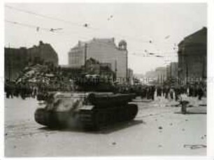Sowjetischer Panzer am Leipziger Platz