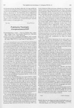 937-938 [Rezension] Lebendige Liturgie