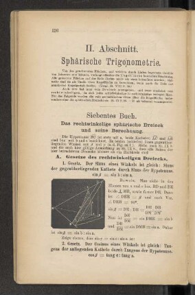 II. Abschnitt. Sphärische Trigonometrie.