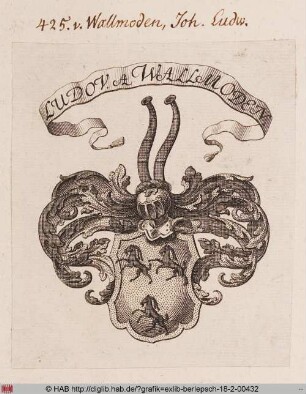 Wappen des Joh. Ludwig von Wallmoden