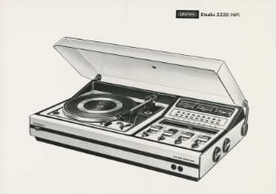 Steuergerät für Rundfunk und Phono "Studio 2220 HiFi" der Grundig AG Formgestaltung