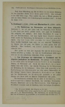 3. Ferdinand I. (1556-1564) und Maximilian II. (1564-1576)