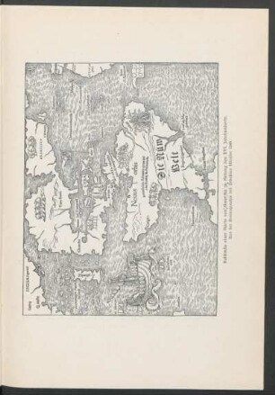 Faksimile einer Karte von Amerika zu Anfang des XVI. Jahrhunderts. : Aus der Kosmographie des Sebastian Münster 1540.