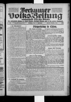 Beckumer Volks-Zeitung. 1921-1930