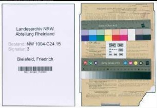 Entnazifizierung Friedrich Bielefeld , geb. 08.08.1907 (Tierarzt)