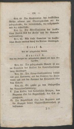 Titel 4. - Von der gesetzgebenden Gewalt.