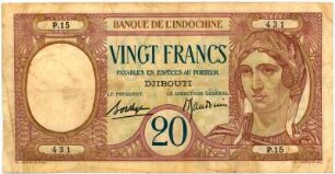 Geldschein, 20 Francs (FRF), 1926 - 1938?