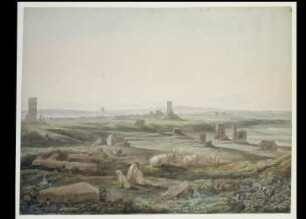 Blick auf die Campagna Romana von der Via Appia