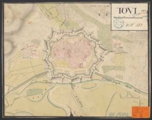Tovl : ancien plan de Toul avec ses projects de Mr. de Vauban