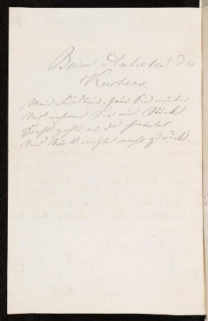 Brief von Clara Schumann an Constanze Dawison. Dresden, 30.04.1846. Blatt 1 verso aus: Dresden: SLUB Mscr.Dresd.h.36,97