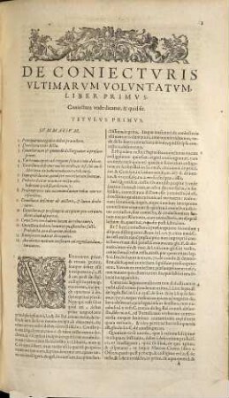 Tractatvs De Coniectvris Vltimarvm Volvntatvm In Libros duodecim distinctus