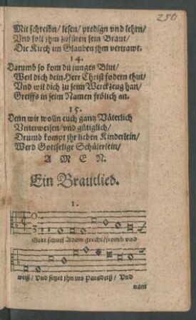 Ein Brautlied.