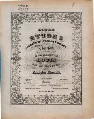 Douze études caractéristiques de concert : pour le pianoforte ; oeuv. 2, 2