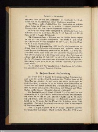 B. Aufmarsch und Versammlung