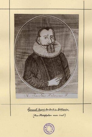 Bildnis von Jacob Fabricius d. J. (1588-1645)