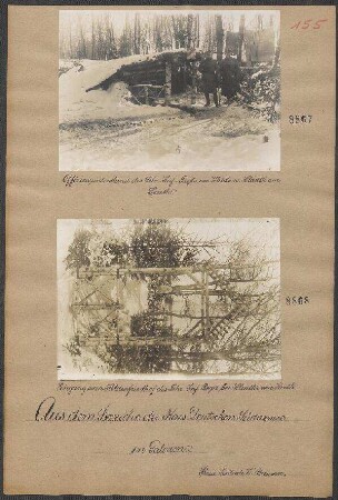 Eingang zum Heldenfriedhof des Lehr-Inf.-Regts bei Hladki am Sereth